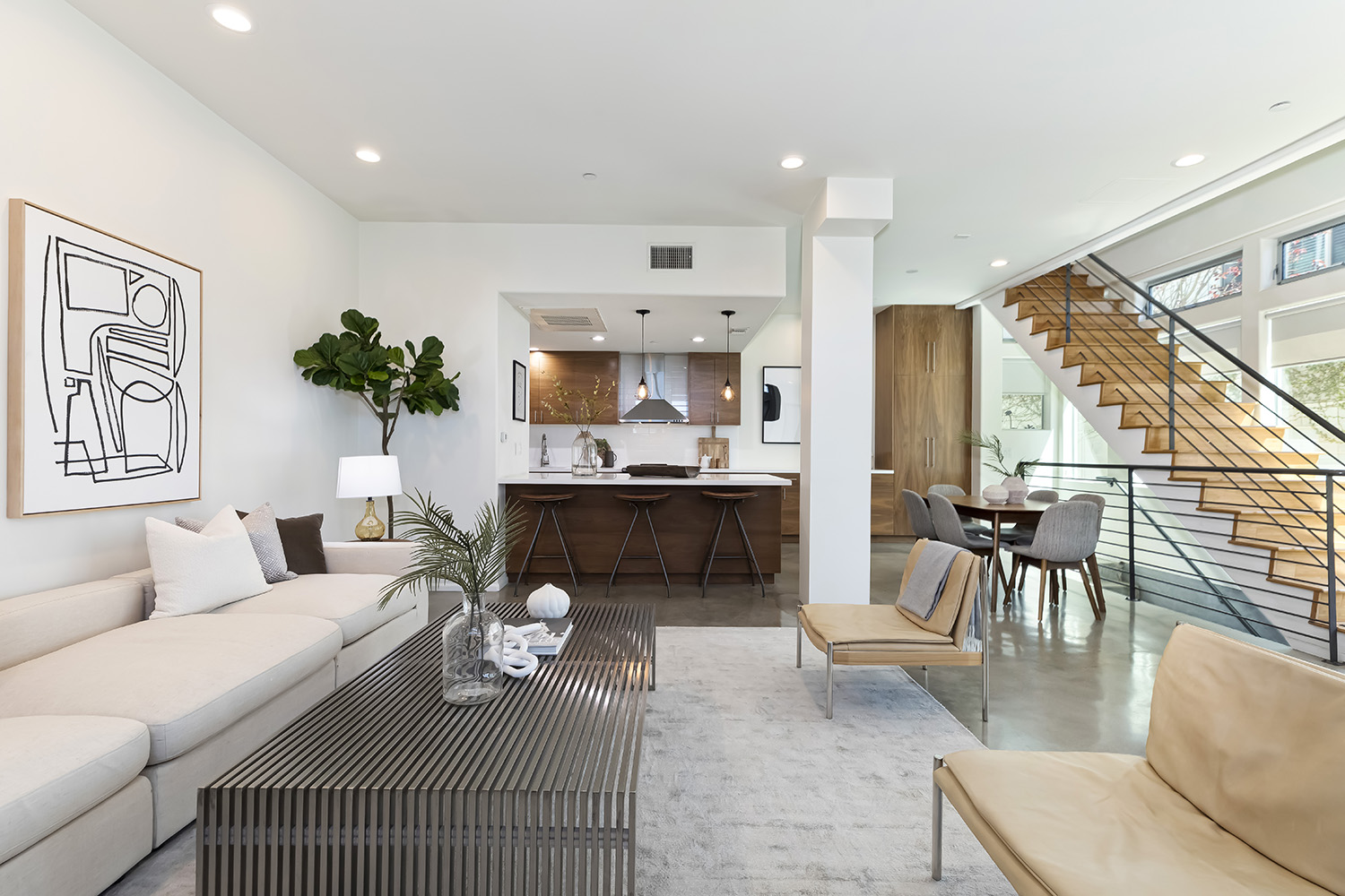 Living Dining Kitchen